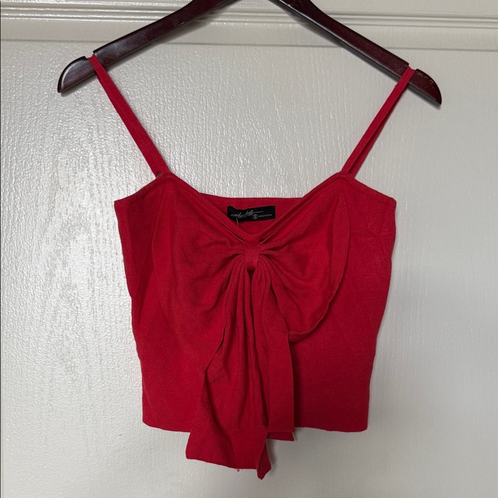 Ontwelfth Red Bow Women's Camisole
